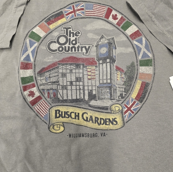 Busch Garden Old Country Tee Shirts Case 24 QTY $39.99 ea. Shirt sz M Wholesale - Picture 2 of 6